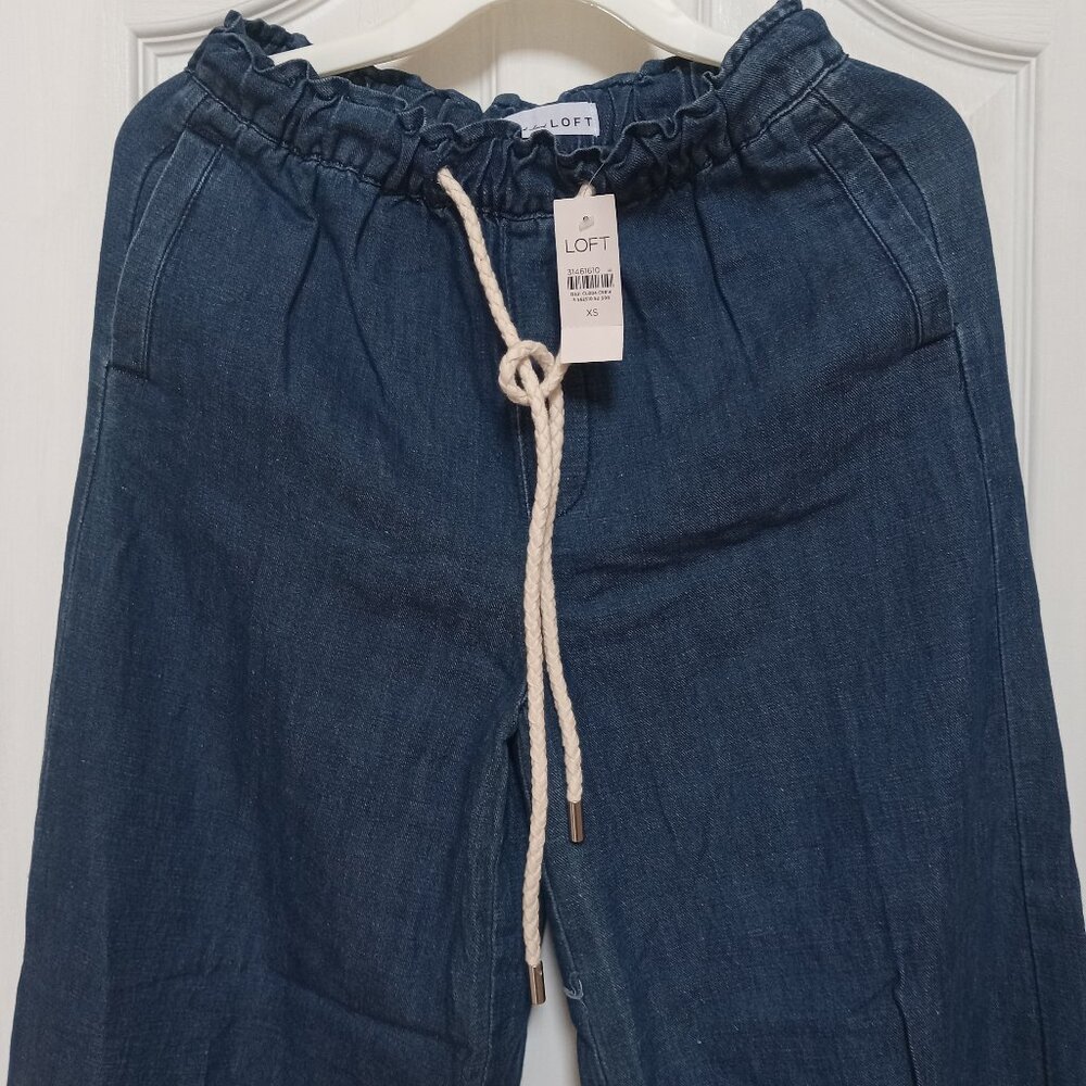 Brand New LOFT Women's Pull-On Wide-Leg Jeans